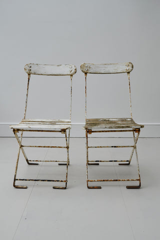 Vintage French Folding Bistro/Cafe Chairs - 1920's