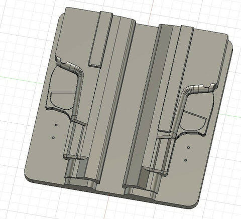 cad holster mold