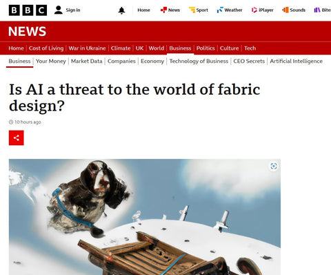 BBC report on Fabric Design AI