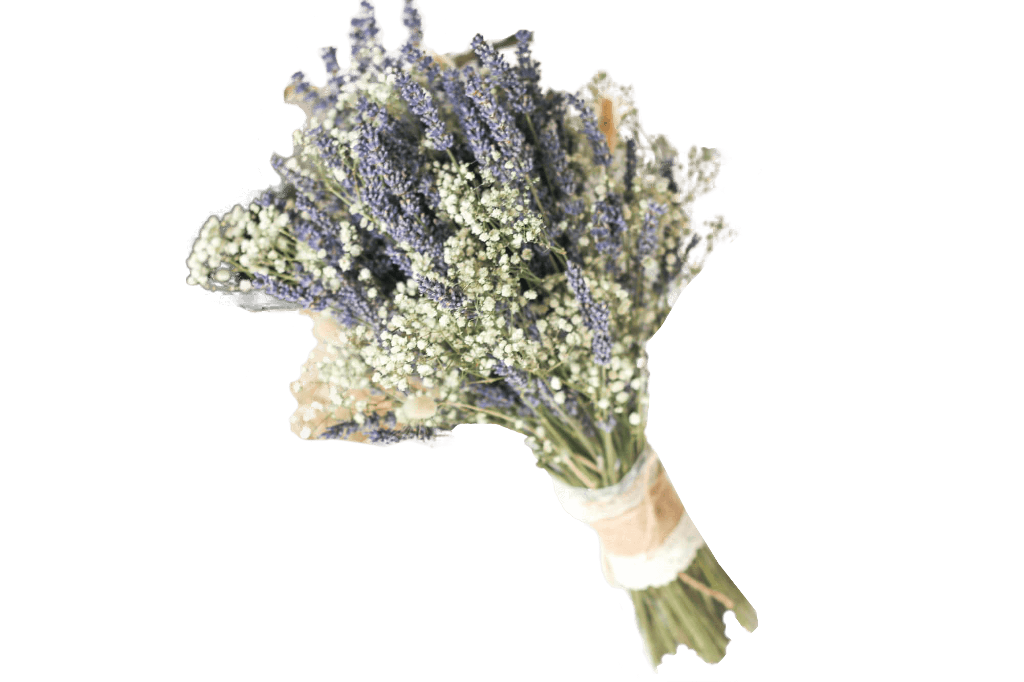 Hidden Botanics’ dried lavender wedding bouquet.