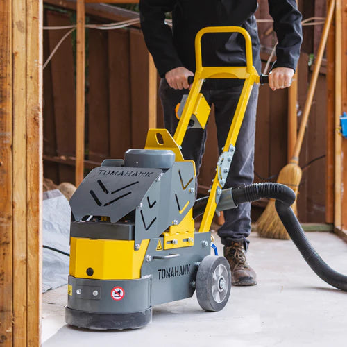 Tomahawk Power 10" Electric Concrete Floor Grinder 1.5HP Motor for Smoothing, Floor Prep, Coatings