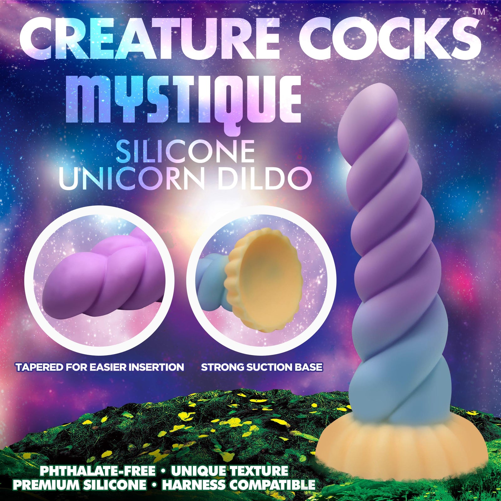 Mystique Silicone Unicorn Dildo