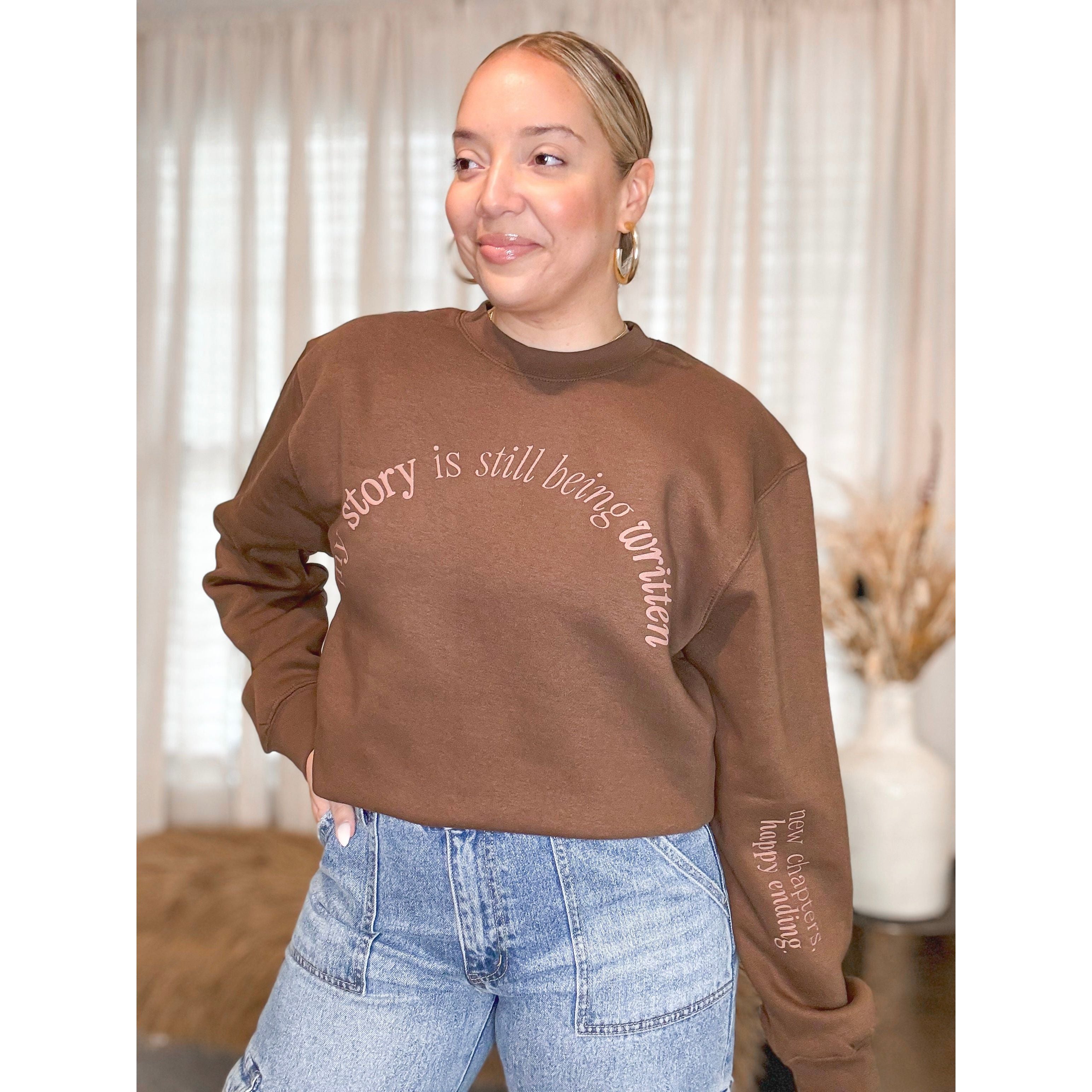 Story being Written Crewneck