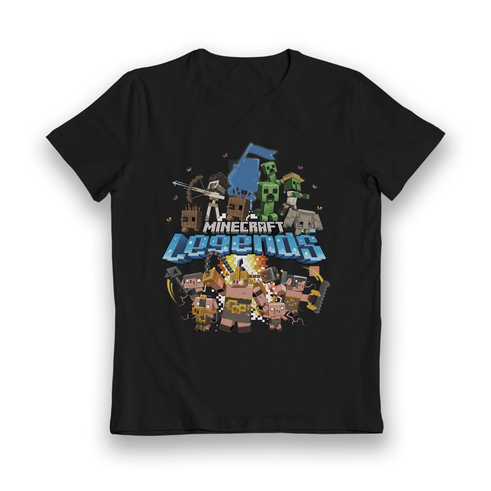 Minecraft Legends Allies vs Piglin Mobs Kids T-Shirt