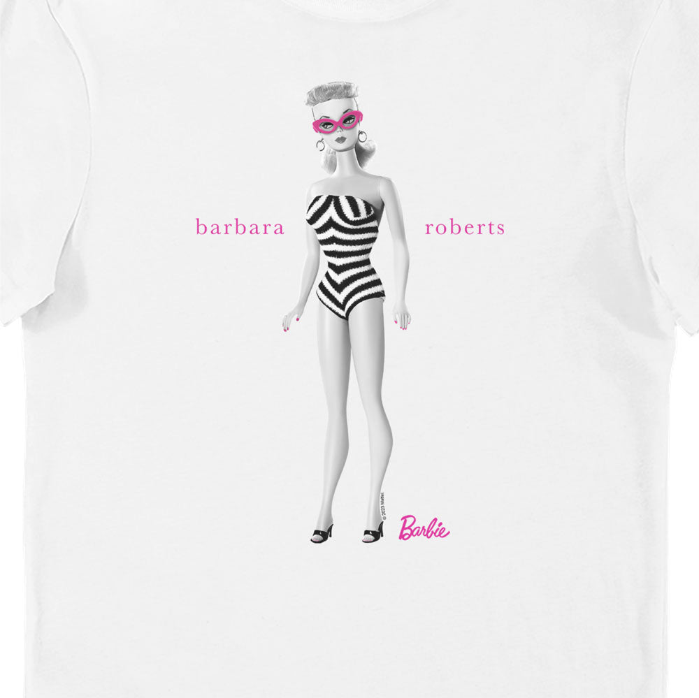 TWIDLA Personalised T-Shirts Barbie Future Is Bright Personalised Cotton T- Shirt In White