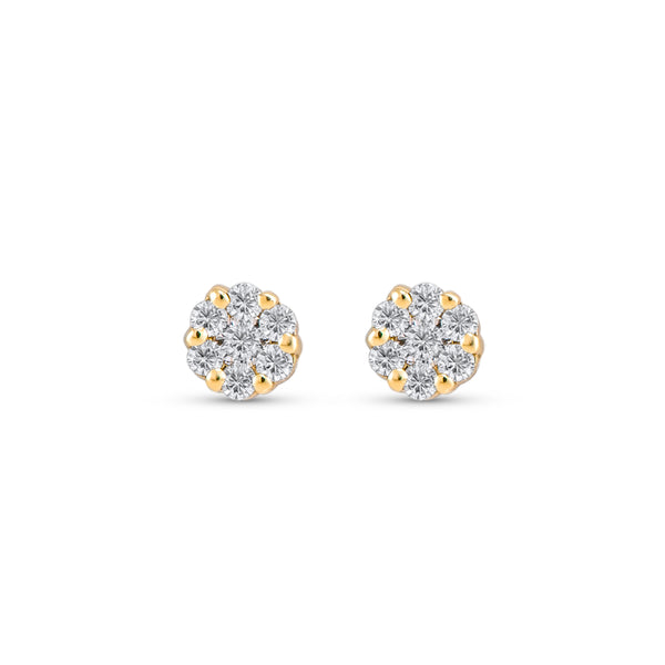 Pear-Shape Natural Diamond Stud Earrings .25cttw