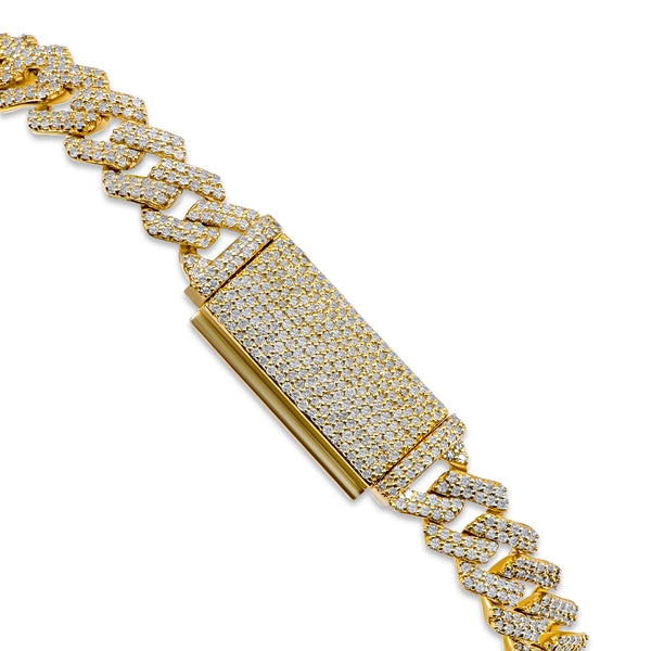 Nuragold 10k Yellow Gold 8mm Solid Cuban Curb Link Chain Bracelet, Mens  Jewelry 7