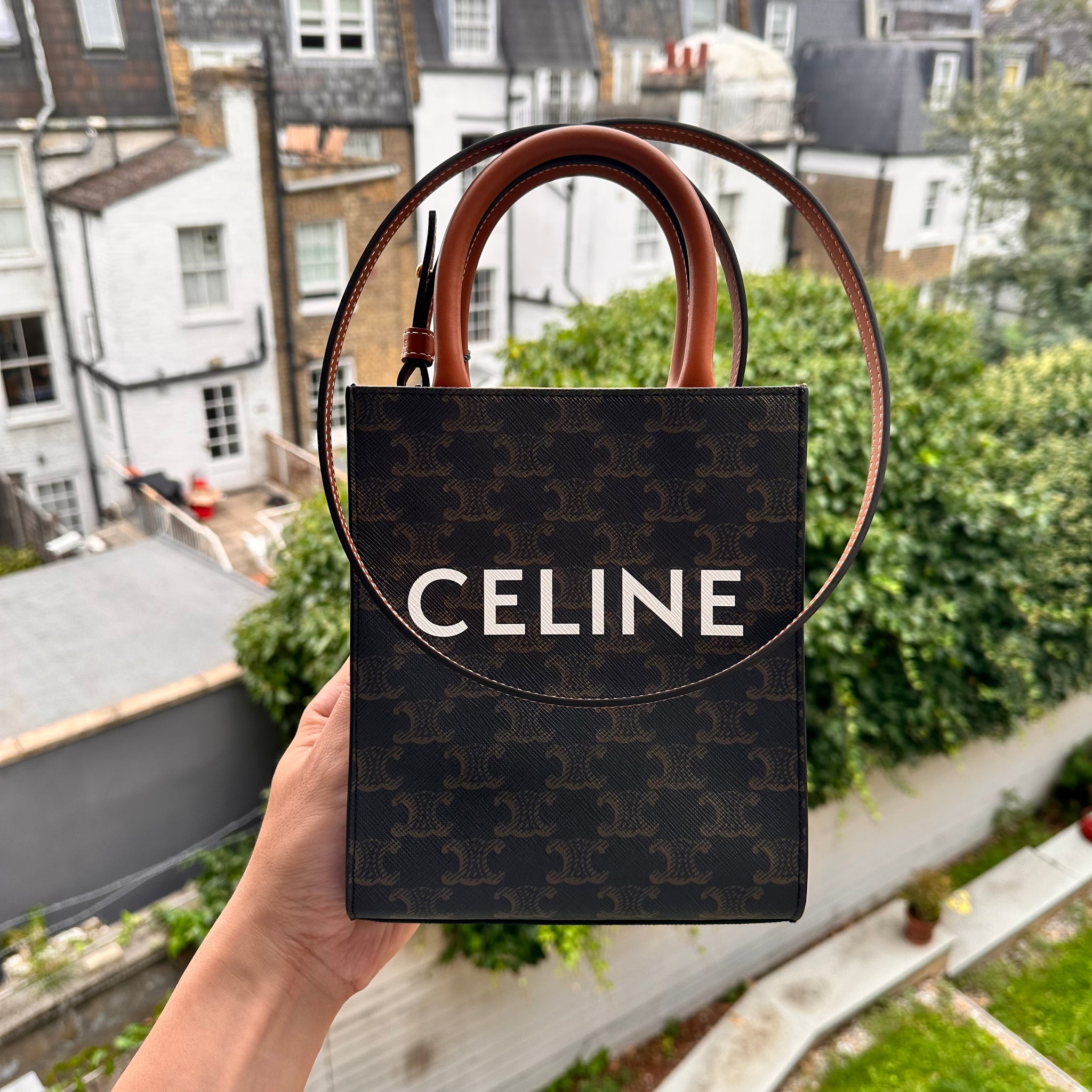CELINE Mini Vertical Cabas | Celine Mini Music Bag (Multicolor ...