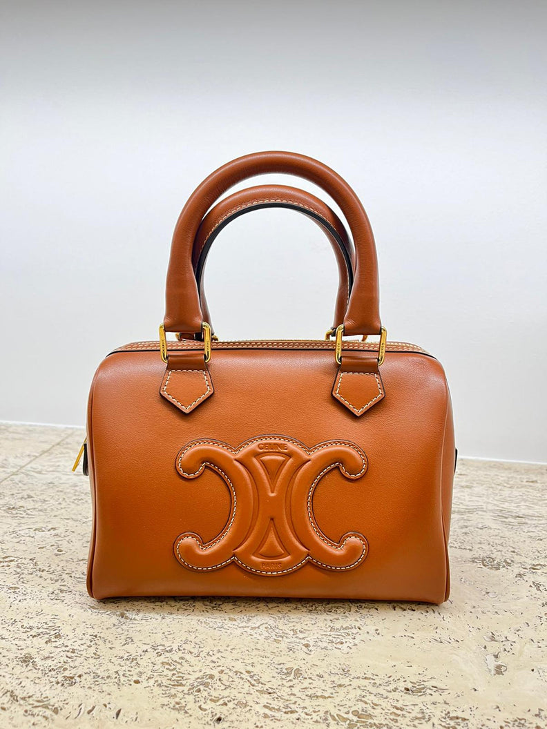 Celine Small Boston Cuir Triomphe