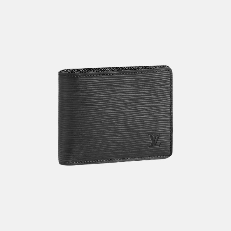 Louis Vuitton Mens Slender Wallet M62294 Epi Leather Black