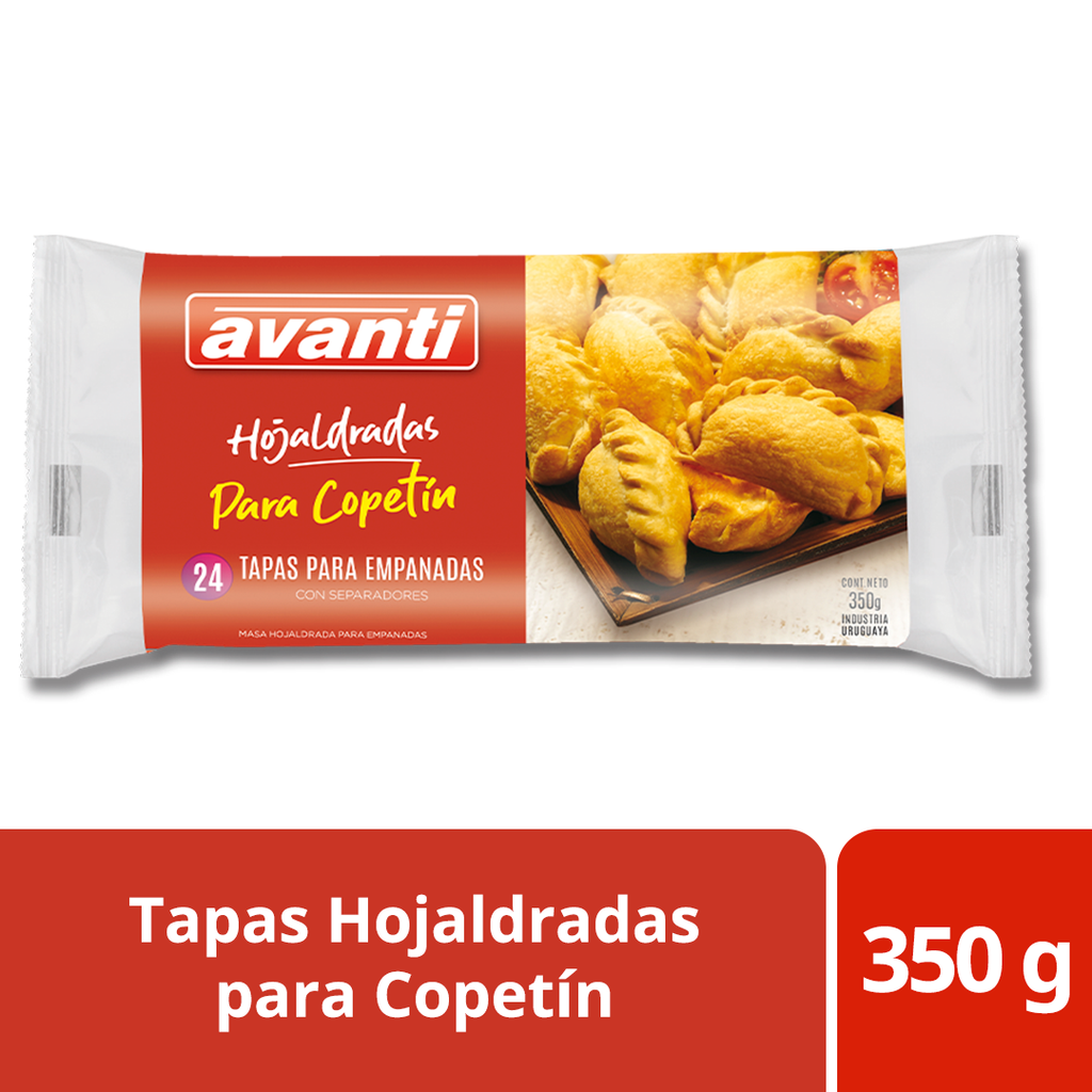 TAPAS PARA EMPANADAS HOJALDRADAS PARA COPETÍN 350 g