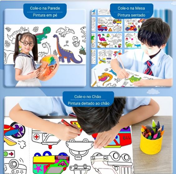 desenho infantil, papel colorir pegajoso para crianças, papel desenho para  crianças, adesivos colorir pare, papel desenho faça você mesmo papel desenho  pintura para presente infantil