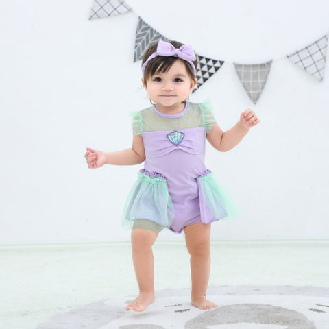 Mermaid Baby Girl Princess Onesie Dress Costume-176