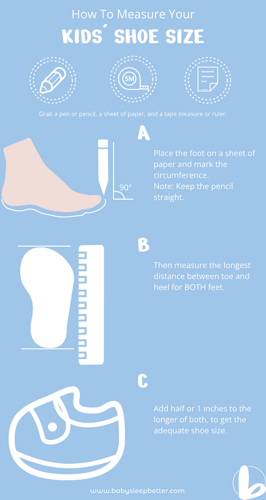 How to Measure Your Kid%u2019s Shoe Size-babysleepbetter.com