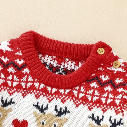 Baby Knitted Romper Christmas Sweater Onesie -178