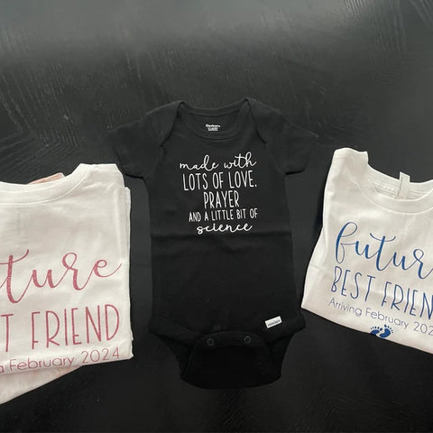 Photos From Customized Onesie Orders