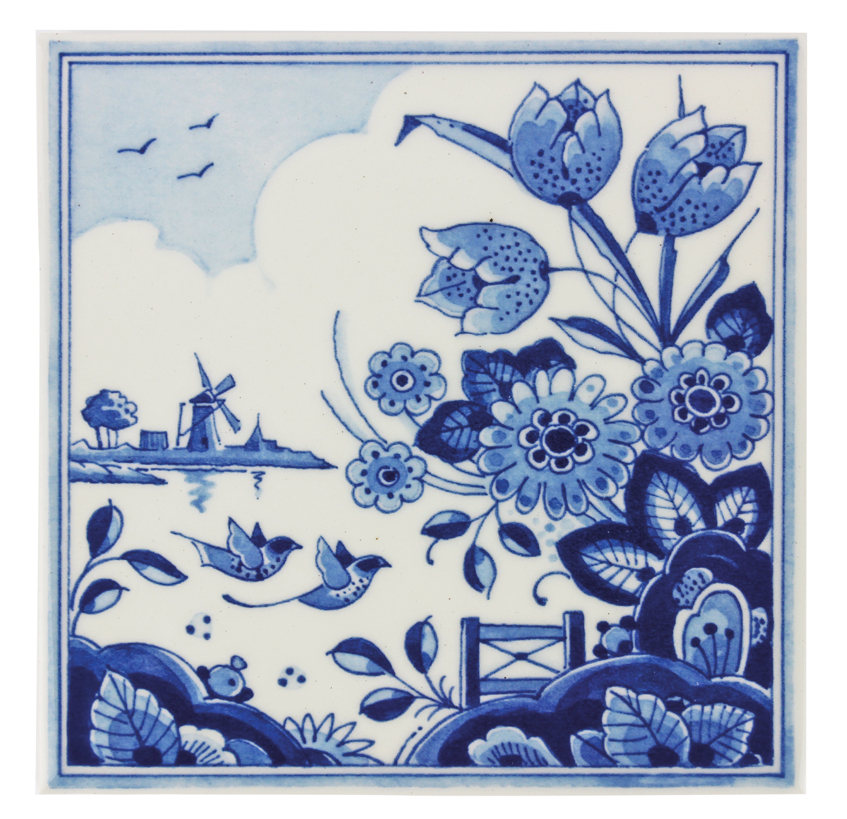 Delfts Blauw Tegel 2 Tulpen Blue Tiles Delft Blue Tul - vrogue.co