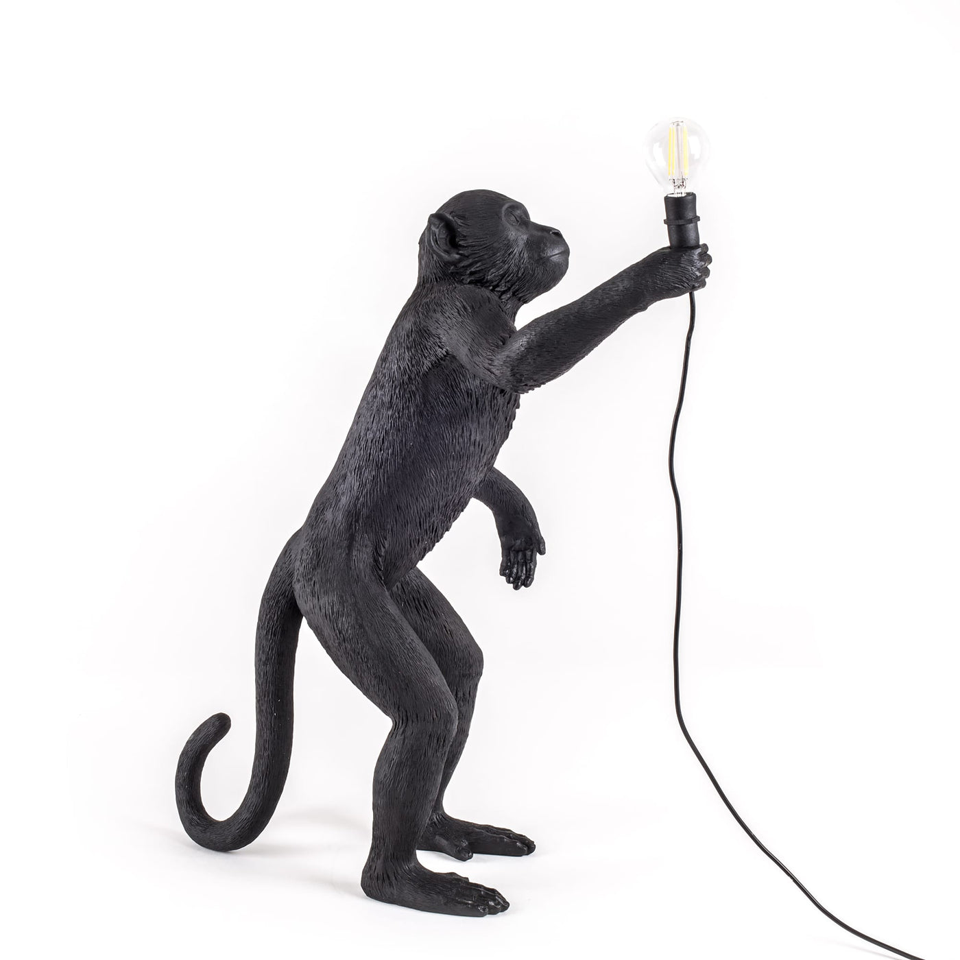 black seletti monkey lamp