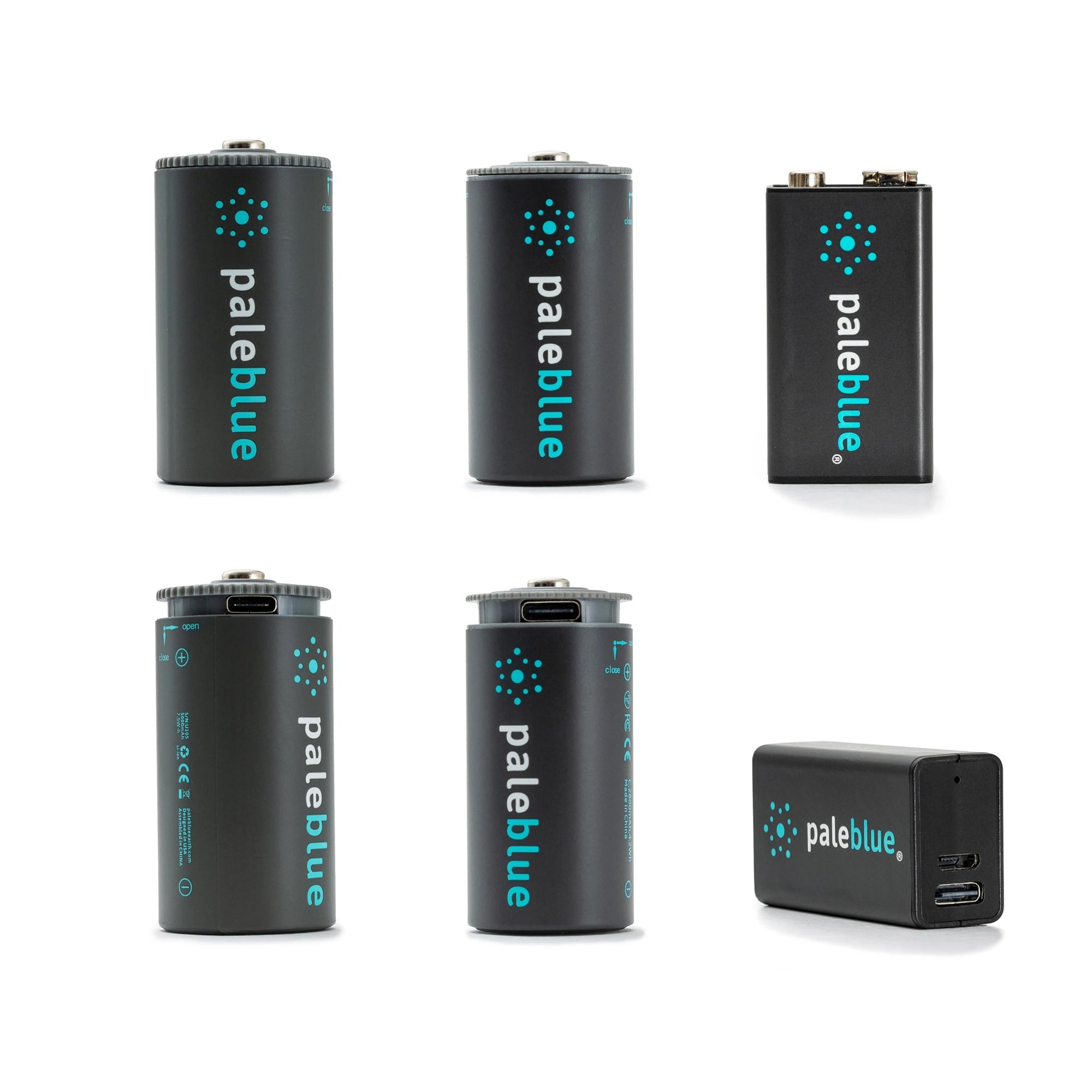 Pile LR20 rechargeable par USB : Pile D, LR20, pile R20, rechargeable -  Pale Blue