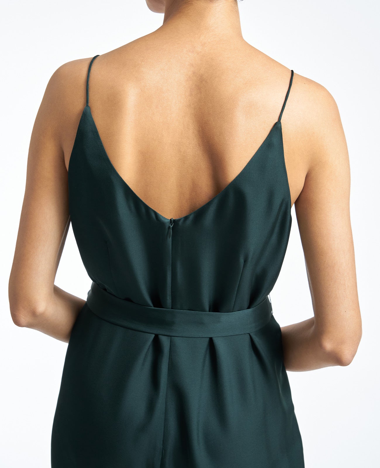 Silk Wrap Front Jumpsuit – GRANA