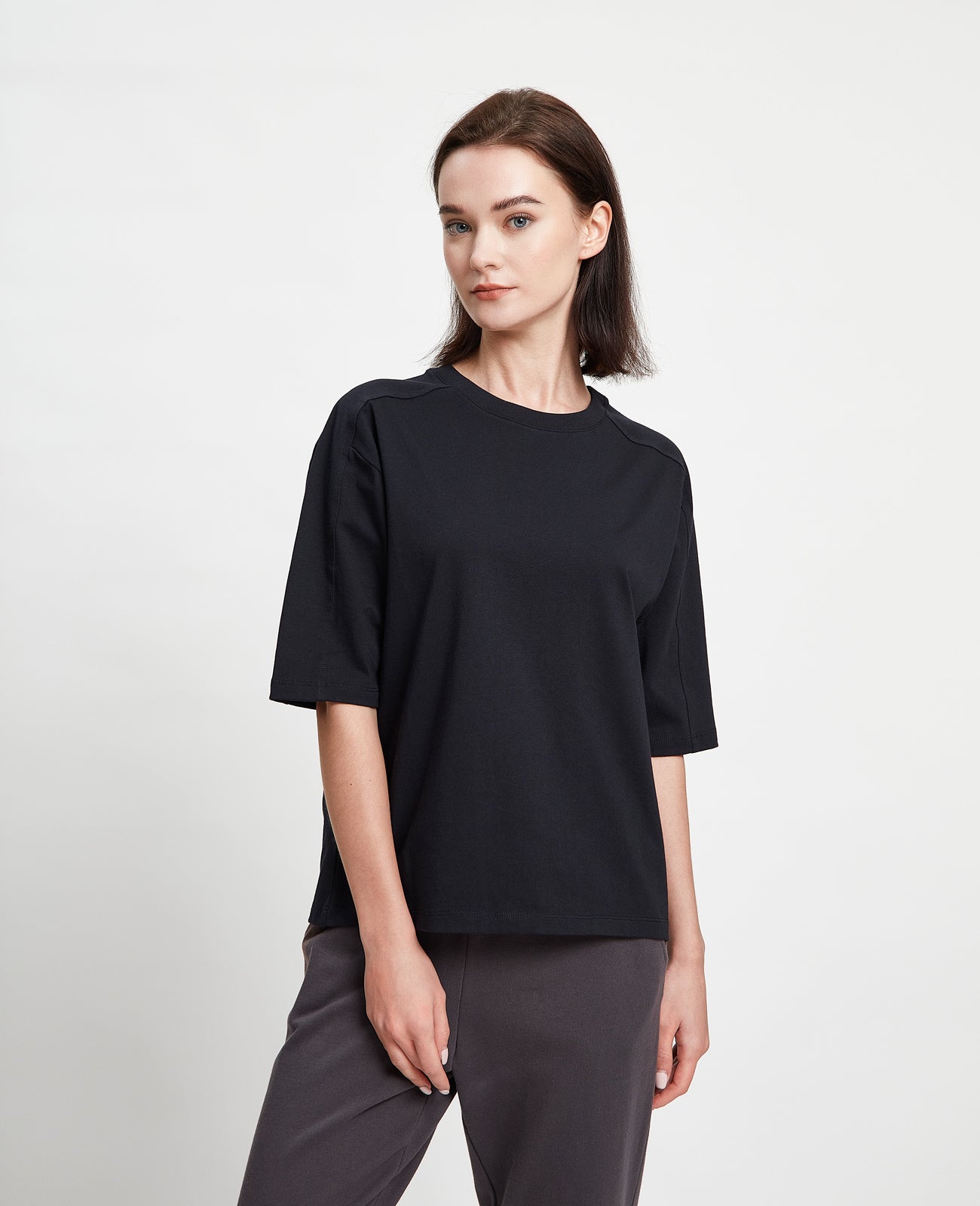 Women Supima Cotton Supima Ribbed Crop Tee – GRANA