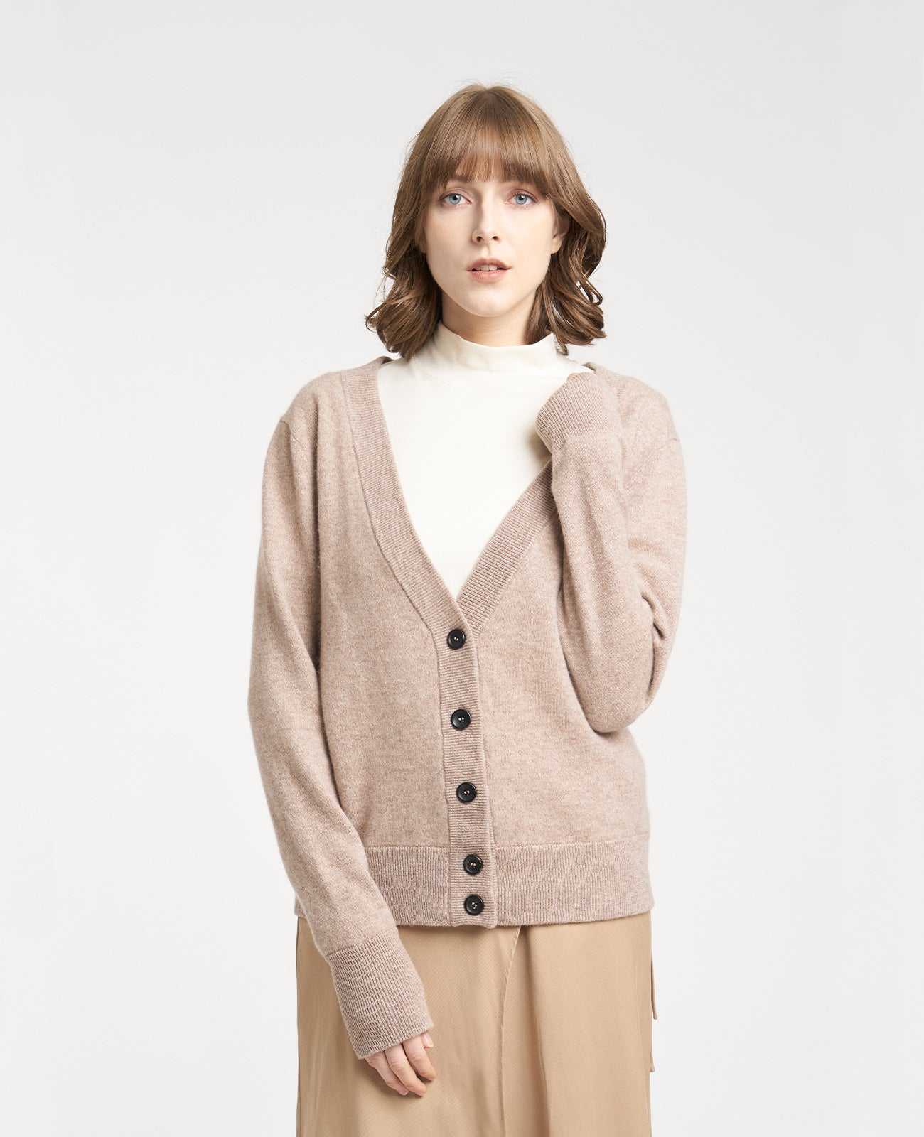 Cashmere Double V-Neck Sweater – GRANA