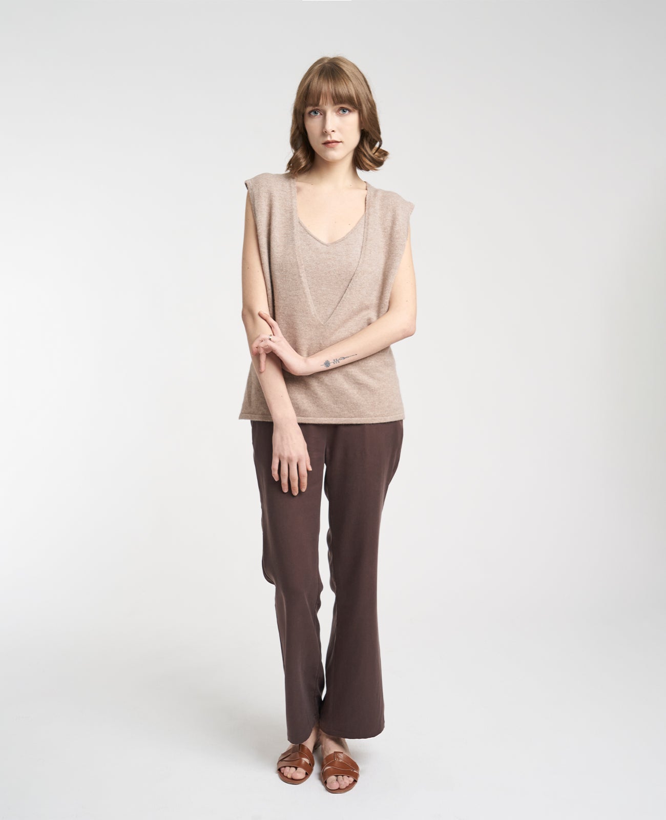 Cashmere Crew Neck Vest – GRANA