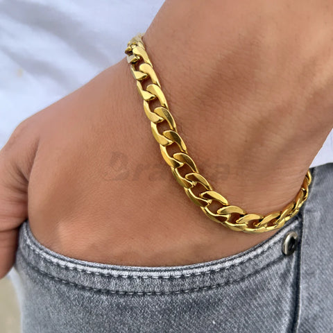 gold-plated bracelet for men