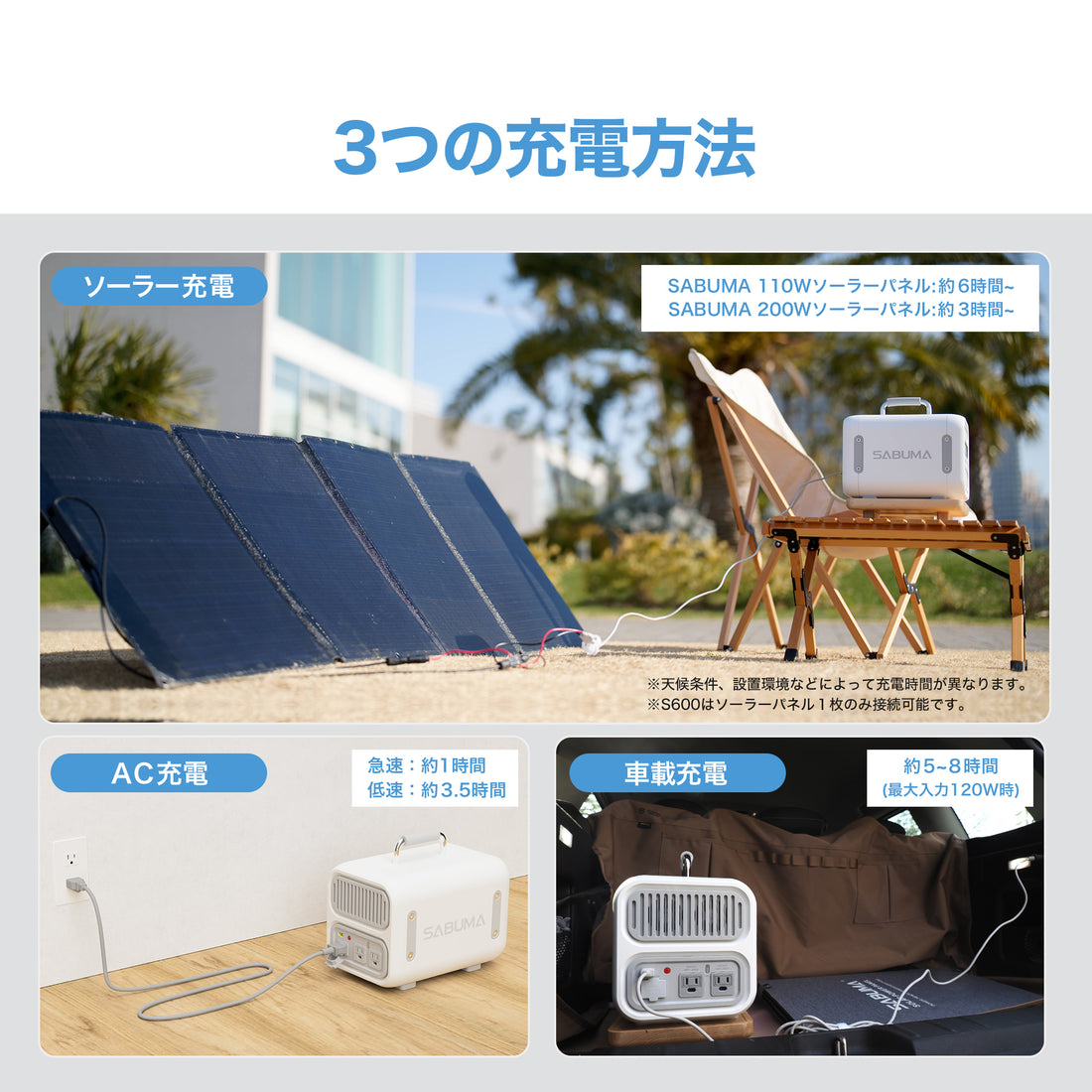 【予約商品】SABUMA ポータブル電源 S600
