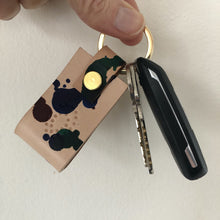 Load image into Gallery viewer, STUBBY LEATHER CAMO KEYRING

