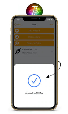 How to program NFC chip step eight.