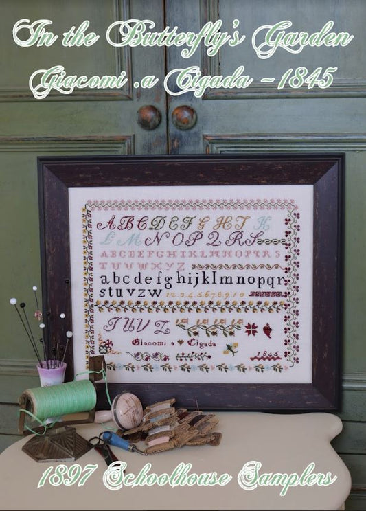 Schoolhouse Cross Stitch Alphabet Font Pattern 