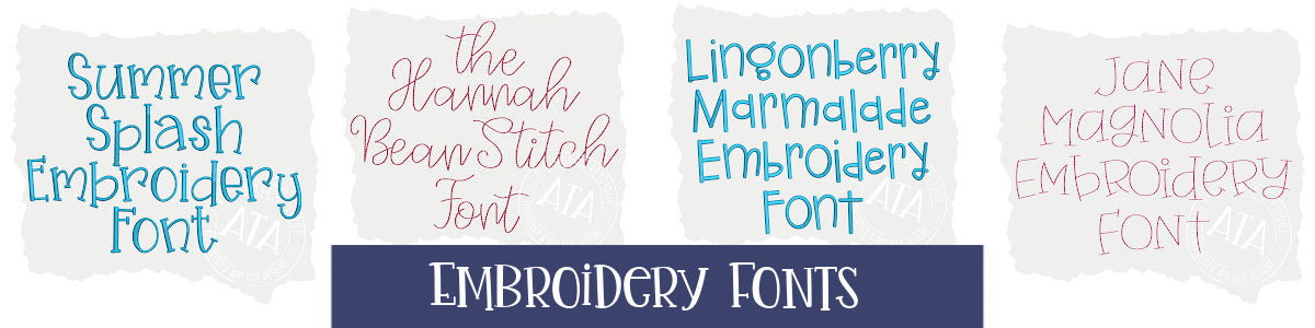 Embroidery Fonts