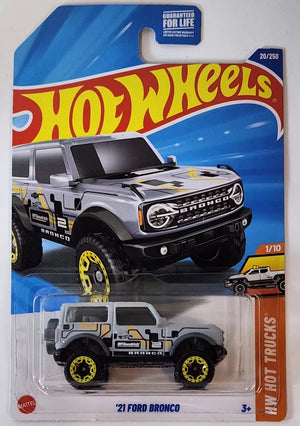 Hot Wheels 2025 #020/250 '21 Ford Bronco, grey - Ignition Diecast