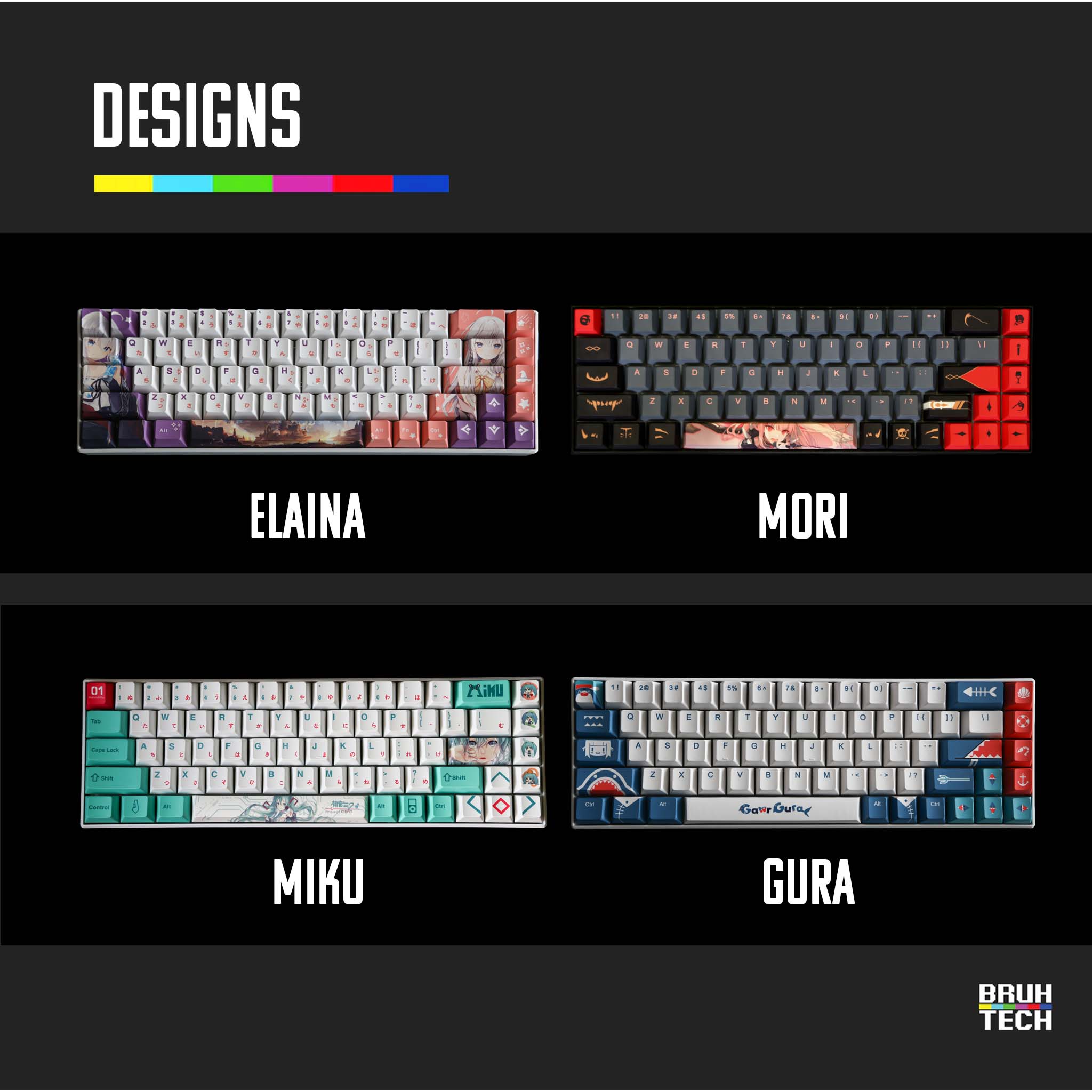 Custom Anime Mechanical Keyboard