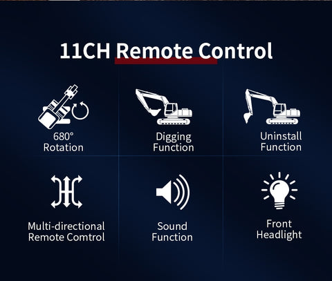 Remote Control Excavator Toy