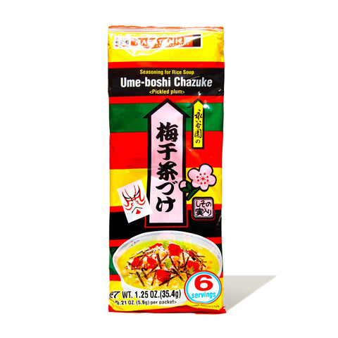 Nagatanien Ochazuke Rice Seasoning: Ume Sour Plum (6 servings)