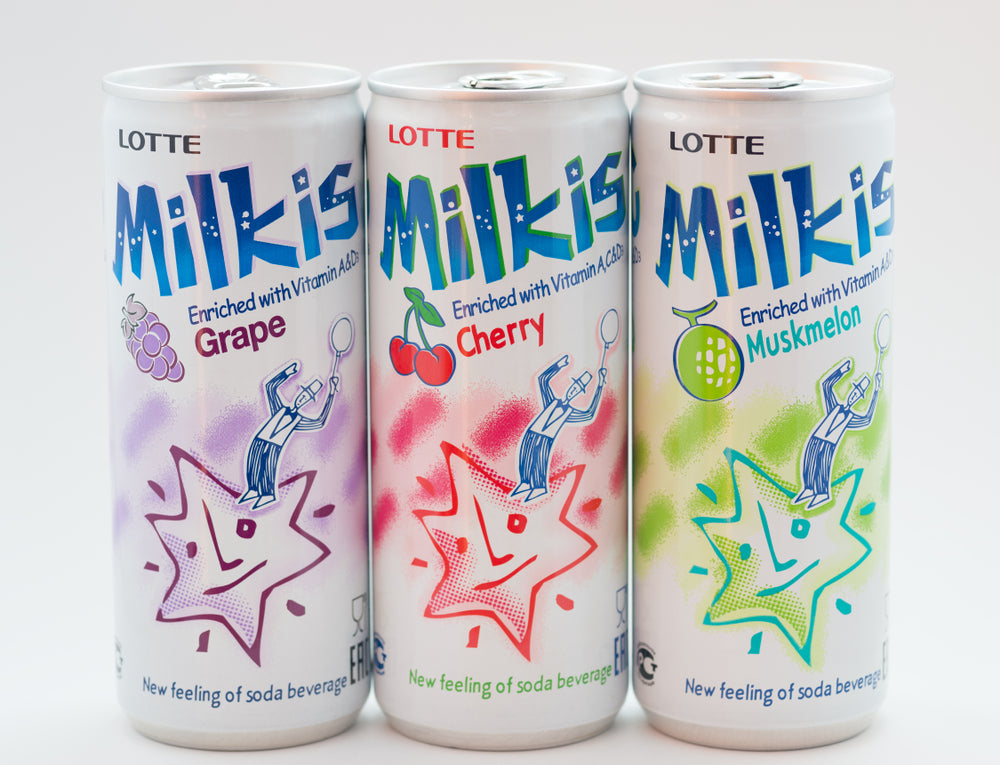 3 flavors Korean Milkis