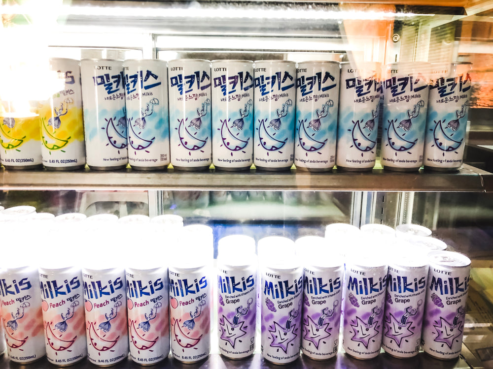 Korean Milkis cans