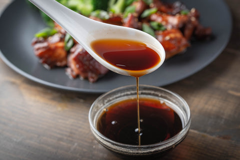 Small bowl of teriyaki sauce