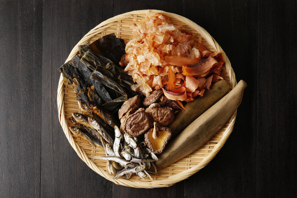 All kind of dashi ingredients