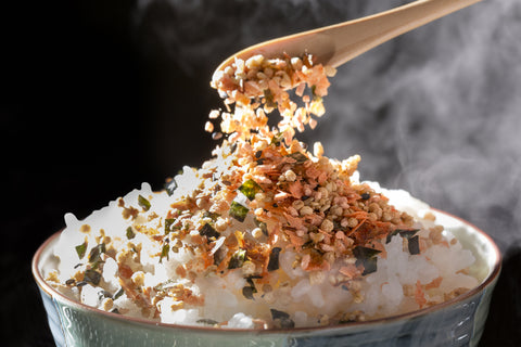 Japanese furikake seasoning on rice