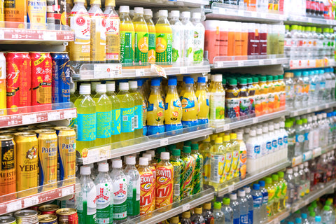 A variety of Japanese drinks