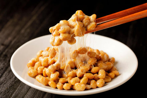 Sticky texture natto