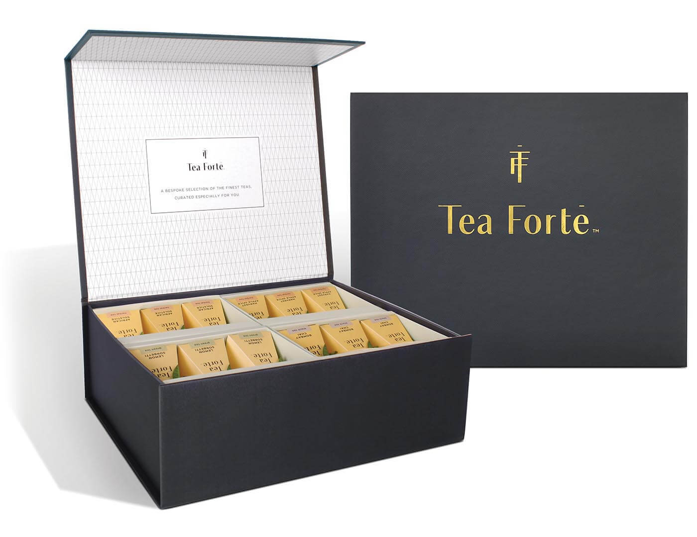 Tea Forté Select Tea Chest of 40 pyramid infusers
