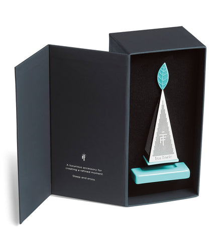 Lusso Loose tea infuser with turquoise tea tray