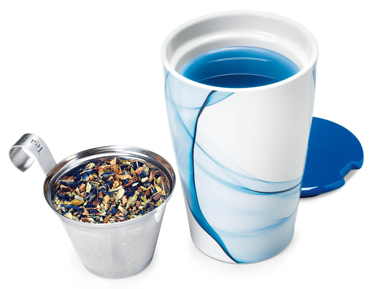 Bleu KATI Steeping Cup and Infuser | Luxury Teaware | Tea Forte