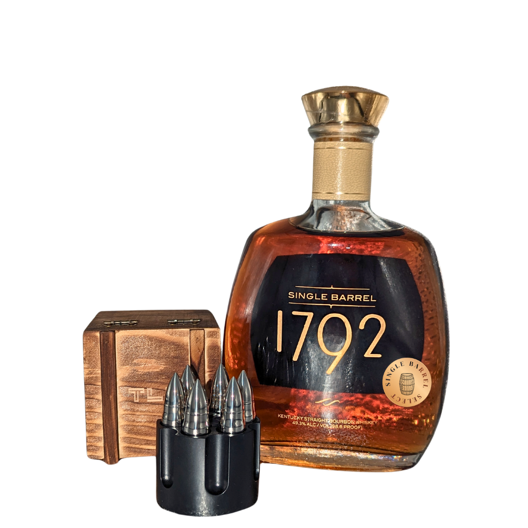 1792 Single Barrel Whiskey Barrel Pick and Whiskey Bullets 750ml