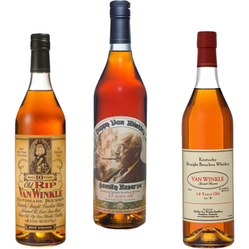 Old Rip Van Winkle Trilogy Whiskey Combo 750ml