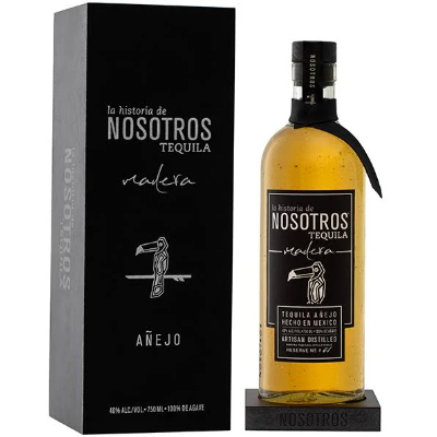 Nosotros Madera Tequila AÃ±ejo Wooden Box 750ml